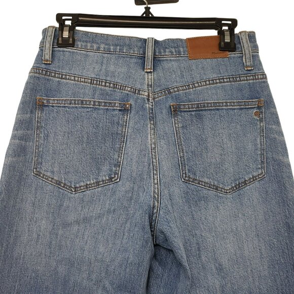 Madewell Wide Leg Crop Womens Jeans 27 Button Fly Raw Hem - Picture 6 of 10